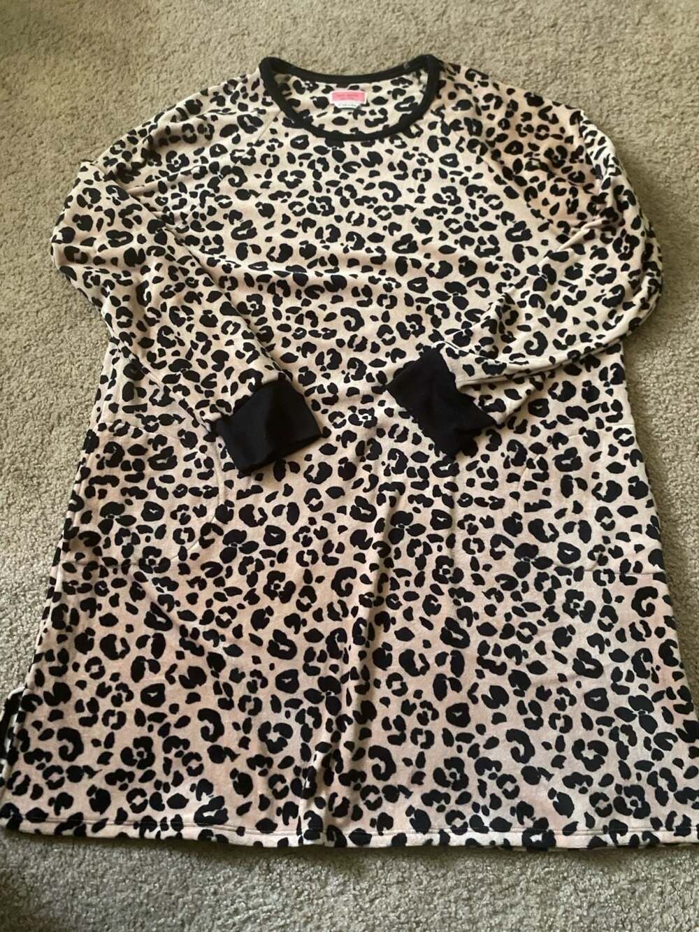 Kate Spade Leopard Sleep Shirt Size XL
